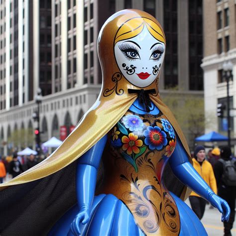 Mutant doll shows off body .